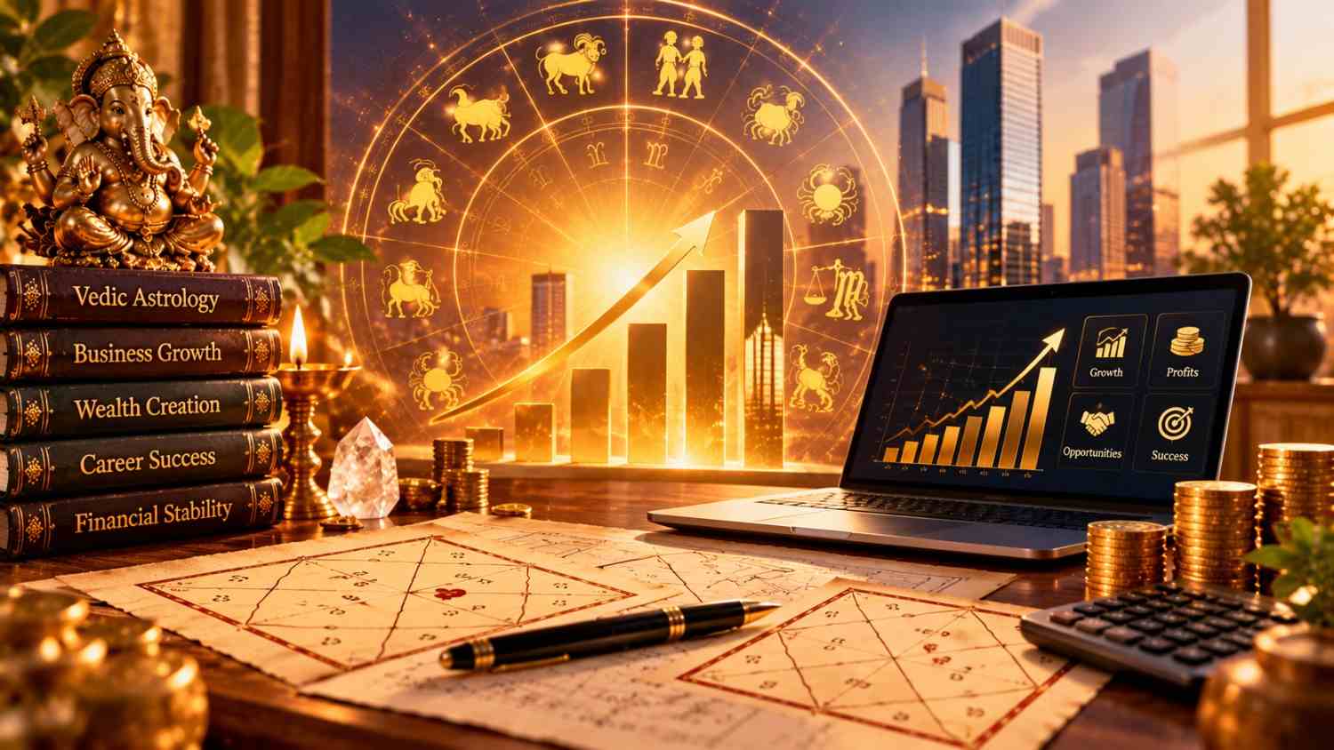 Business astrology chart and planning