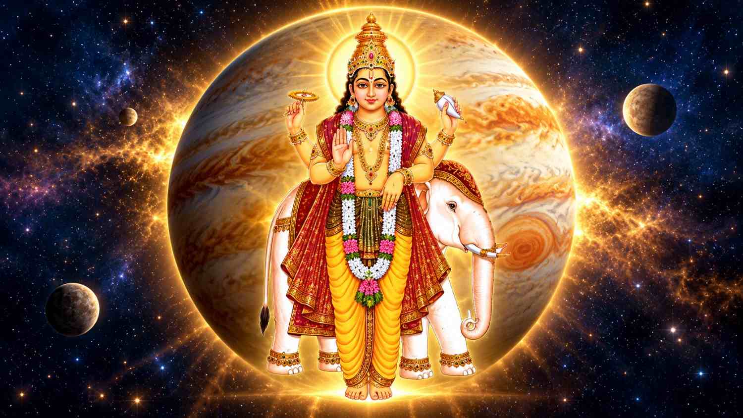 Guru Chandal Dosha chart for Jupiter and Rahu