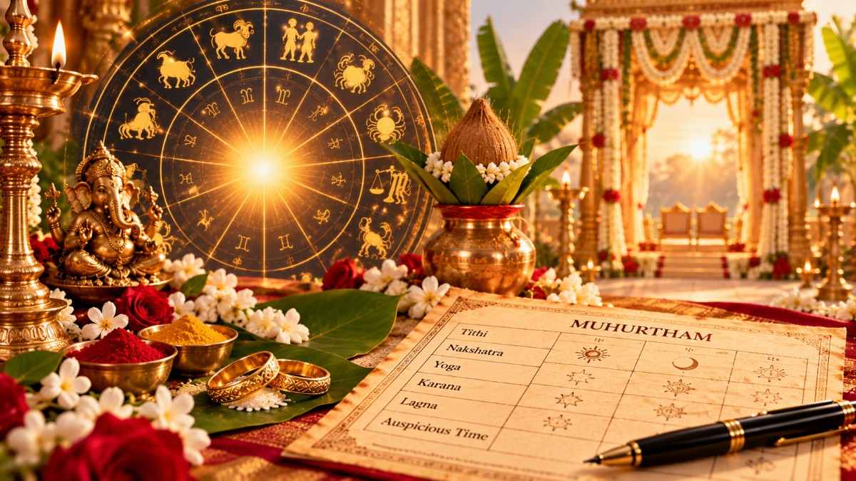 Muhurtham chart for choosing an auspicious time